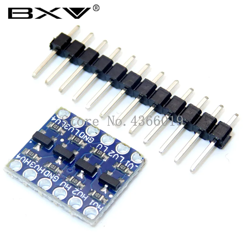 

100pcs/lot 4 channel IIC I2C Logic Level Converter Bi-Directional Module 5V to 3.3V