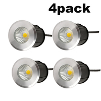 4PCS 110V220V 12V LED Underground Light Ground Garden Path Floor Lamp Outdoor Underground Buried Yard Lamp Landscape Light
