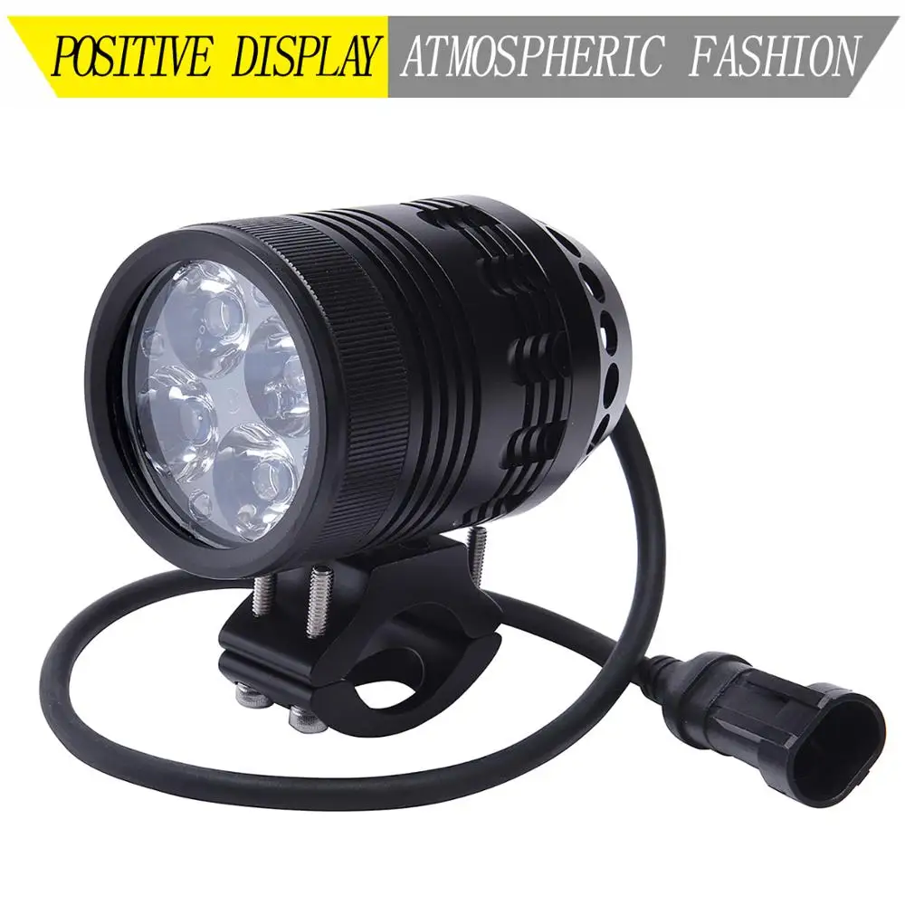 LDDCZENGHUITEC 40W Super bright Motorcycle LED Light Totally Dimmable Auxiliary Lamp 9-32V Motorbike Headlight 4800lm Spot Light