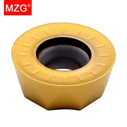 MZG-soporte para máquina de torno CNC, cortador de fresado, insertos de carburo de nariz redonda, RPMT 1204, 10T3, 08T2, ZP152, ZP201, 10 unidades