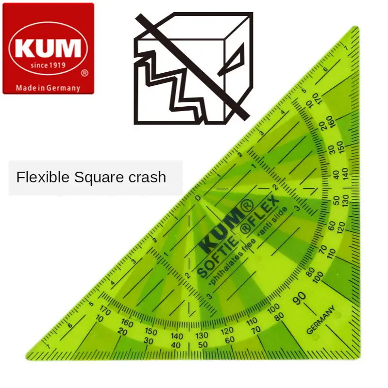 Germany Kum Kum 262 Softie Flex 16cm Flexible Non-Slip Transparent Multi-Color Environmental Protection Set Square