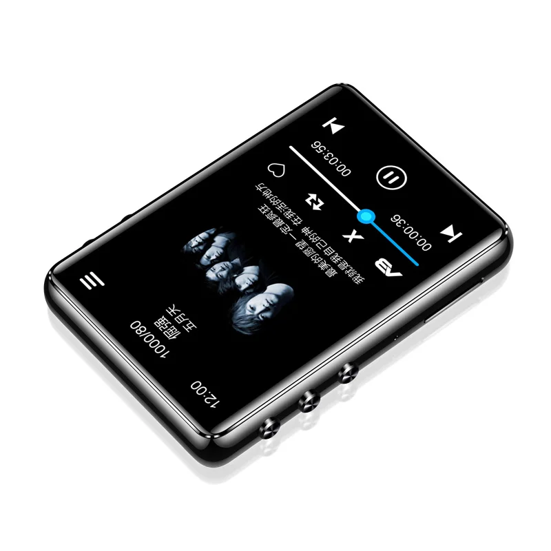 Original Bluetooth 5.0 metal MP4 player touch screen 2.4 inch built-in speaker 16G with e-book radio recording video playback