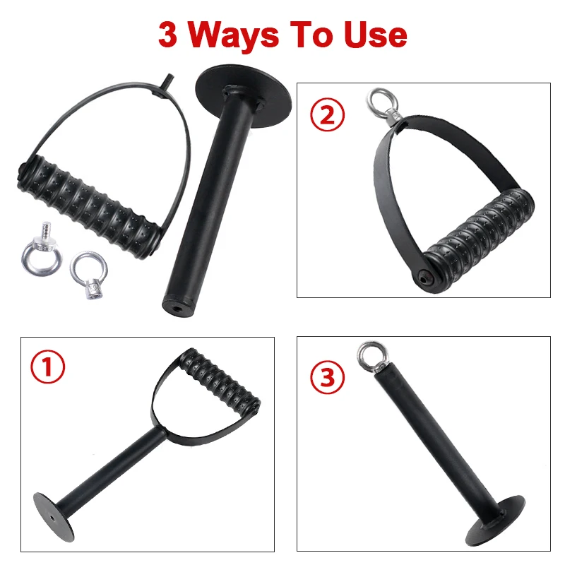Adjustable Kettlebell Hand Fitness Grips Handle With Loading Pin For 25mm/50mm Dumbbell Weight Plate Gym Home Training Equipment