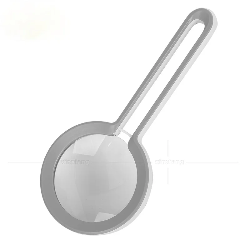 Loupe portative légère à poignée creuse 5X10X, lecture haute définition pour les personnes âgées