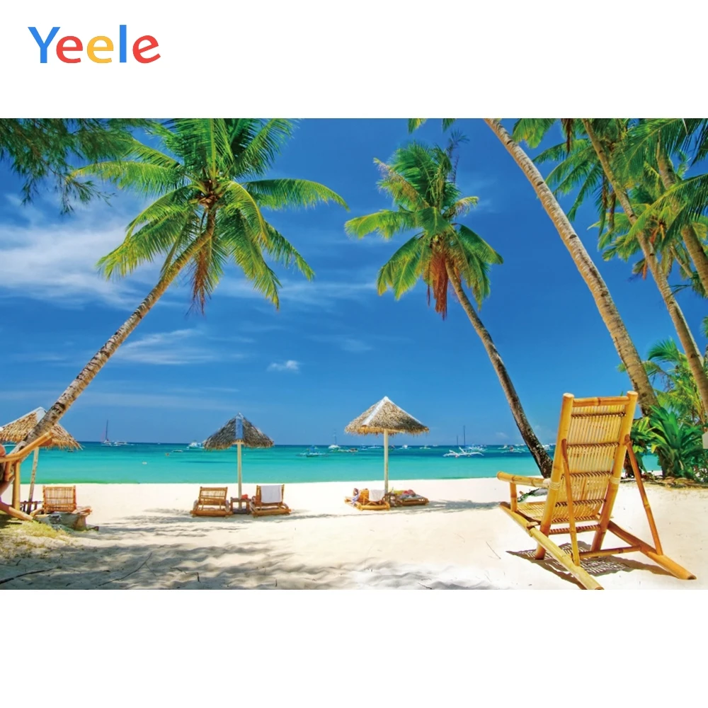

Summer Tropical Seaside Beach Travel Party Nature Scenery Backdrop Vinyl Photography Background For Photo Studio Photophone Prop