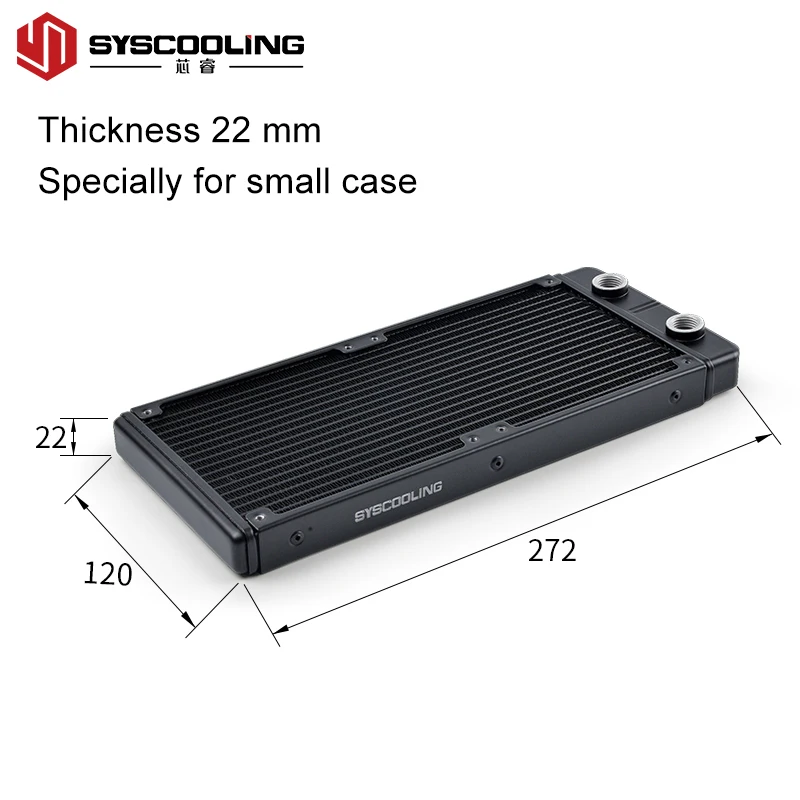 Imagem -04 - Radiador de Alumínio do Radiador 240 da Cor Branca com Linha g1 Syscooling 22 mm da Espessura para o Radiador de Alumínio As240-t mm de Refrigeração de Água de Itx