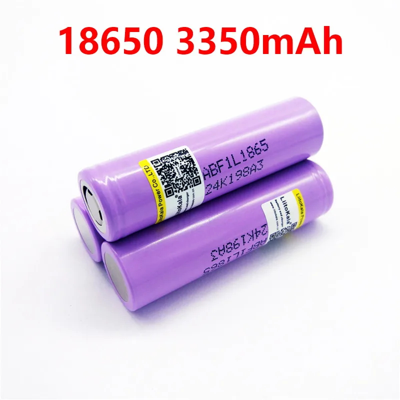 

300PCS liitokala lii-F1L Original 3.6V 18650 INR18650 F1L 3000mah 3350mAh 3400mah 4.2V Cut Off Rechargeable Battery