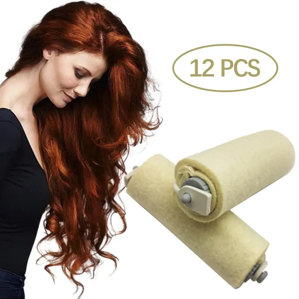 12x Hot Perm capelli arricciati in cotone a pressione d\'aria non feriscono i capelli 3mm di spessore per barbiere