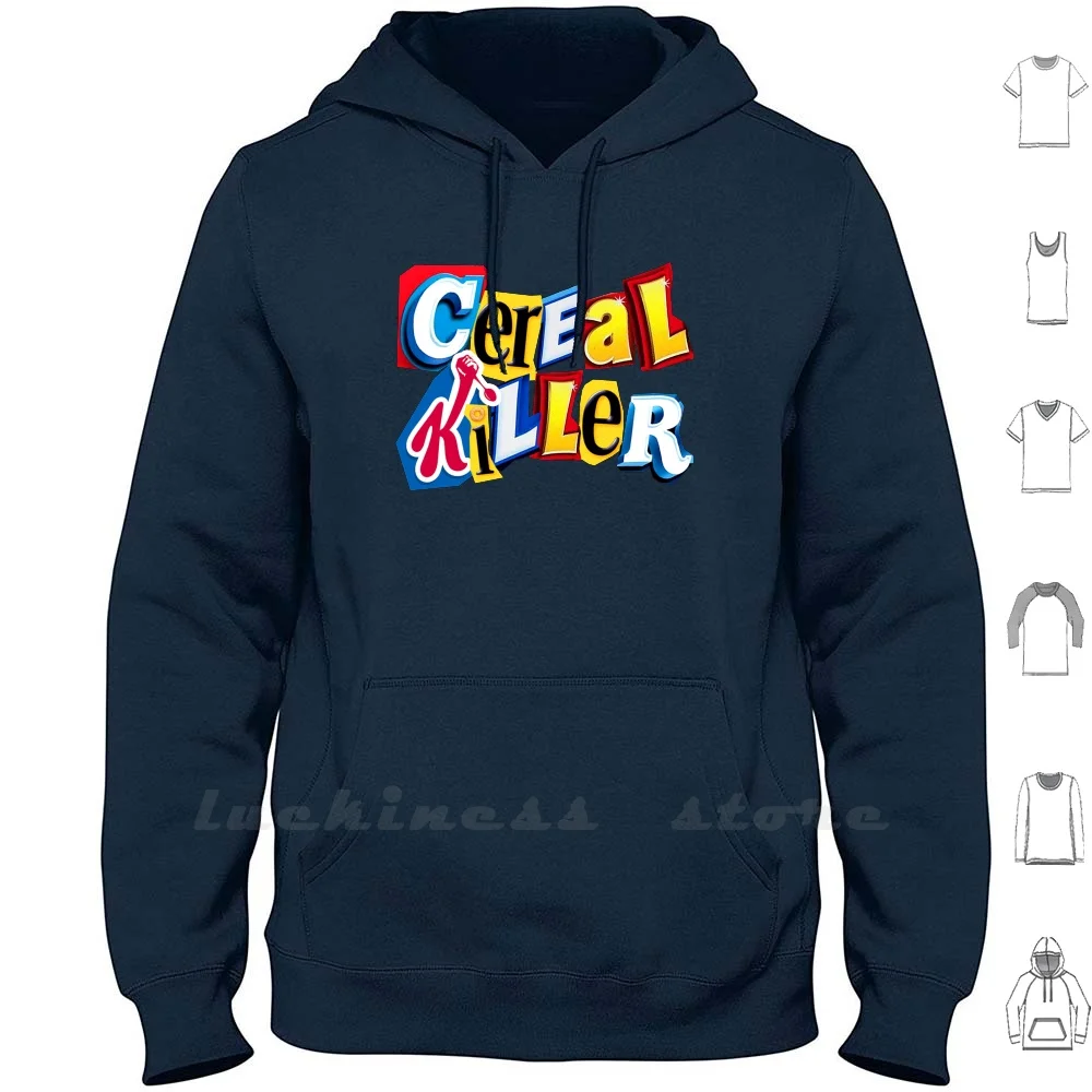 

Толстовка с капюшоном Cereal Killer Ransom Note для мужчин и женщин-подростков 6xl Cereal Killer Funny Cereal Love Cereal Box Cereals