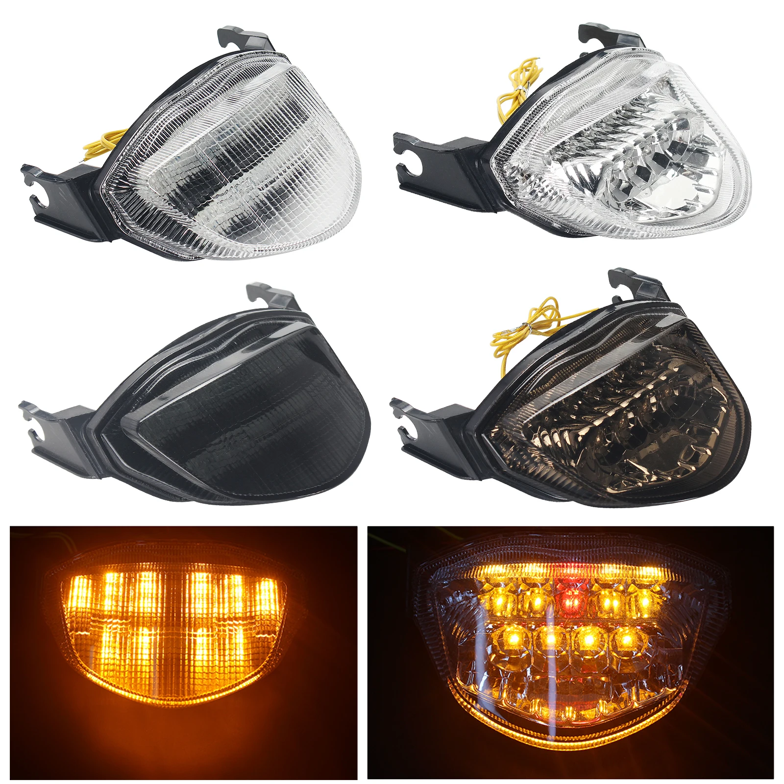 

Rear Tail Lights Brake Assembly LED For SUZUKI GSX-R1000 2005-2006 Motorcycle Plastic Steering Tail Light Indicator