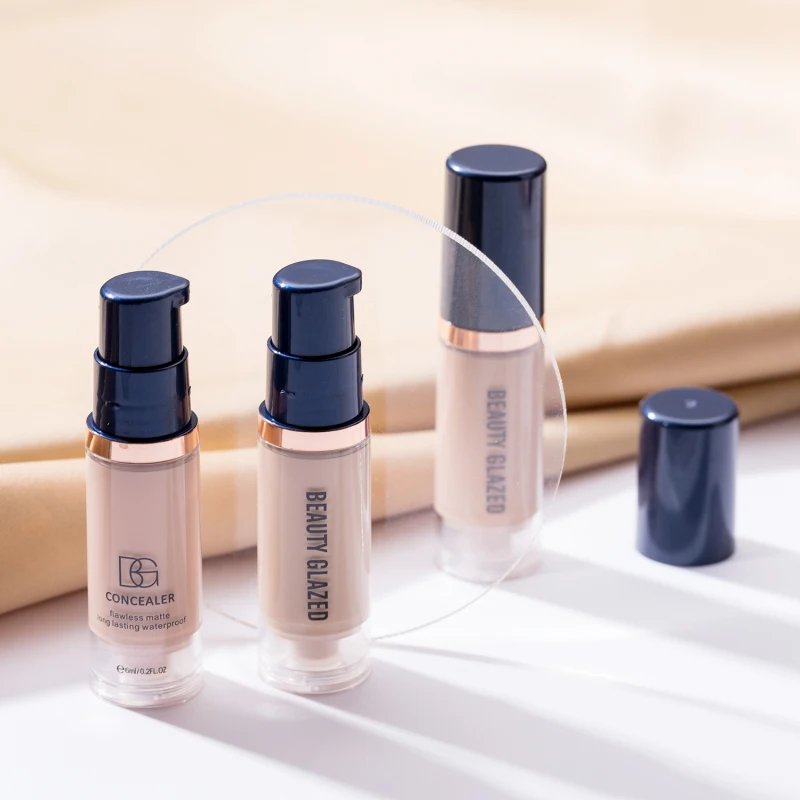 6 Kleuren Donkere Huid Contour Foundation Cosmetica Make-Up Concealer Vloeibare Handig Volledige Dekking Eye Donkere Kringen Smet TSLM1