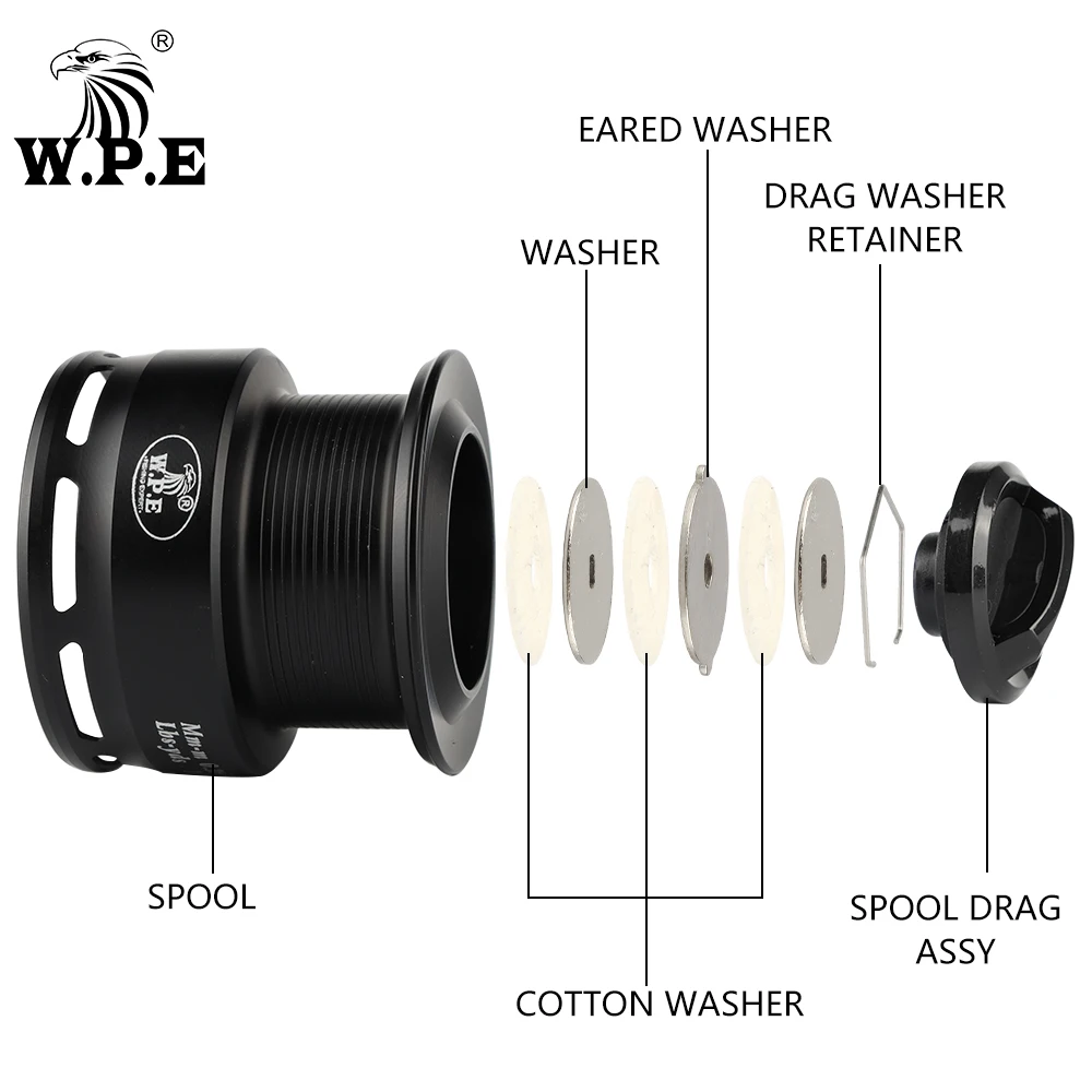 W.P.E Carrete Giratorio 5000 – 5.2:1, 4+1 rodamientos para mar - imagen 4