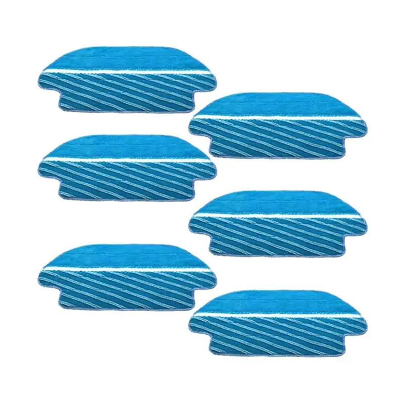 6 Buah Robot Penyedot Debu Kain Pel untuk Conga 3590 Robot Penyedot Debu Bagian Aksesori Pengganti