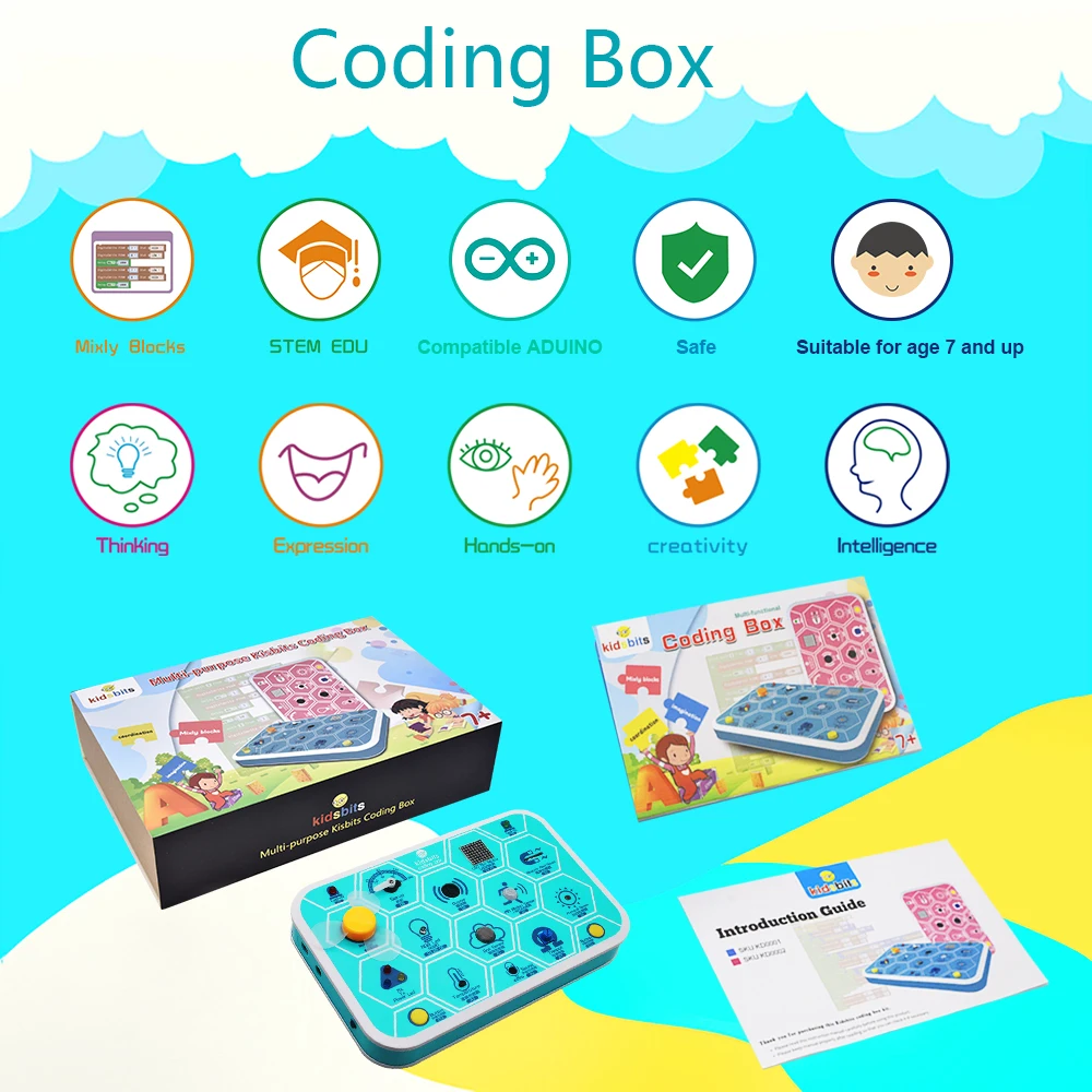 keyestudio Kidsbits Maker Coding Box V1.0  Starter Kit For Arduino STEM Education 7+