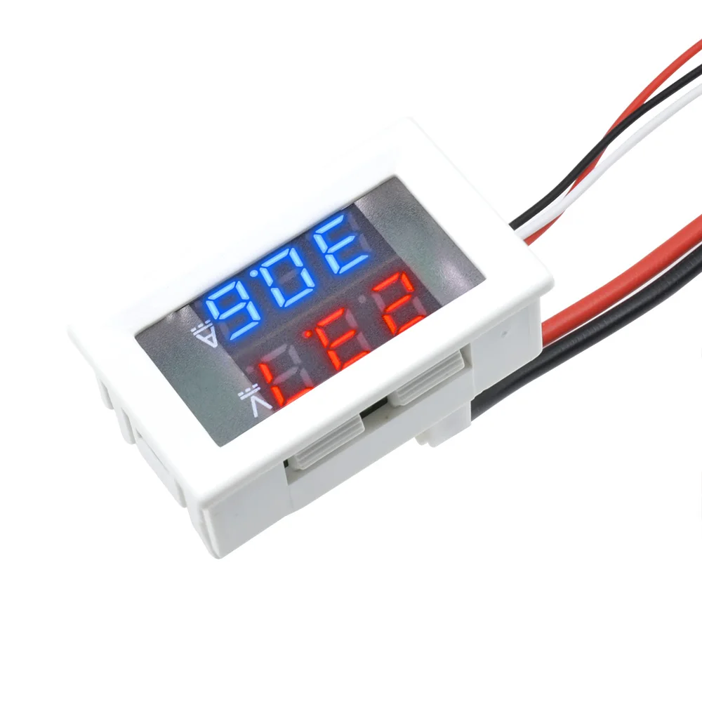 Dual LED Display Mini Digital Voltmeter Ammeter DC 100V 10A Panel Amp Volt Voltage Current Meter Tester 0.56\