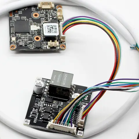 CCTV POE 모듈 PCB 보드, 이더넷 전원, 12V 출력, 스마트 IP 카메라 보드용, 방수 POE 케이블 포함, 4 개