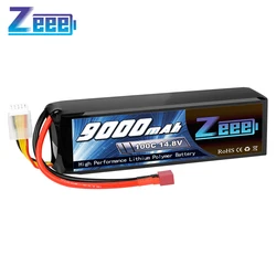 Zeee 4S 9000mAh dron FPV bateria Lipo 14.8V 100C z wtyczką T do RC samochód ciężarówka Buggy Tank Boat helikopter RC wyścigi części modelu