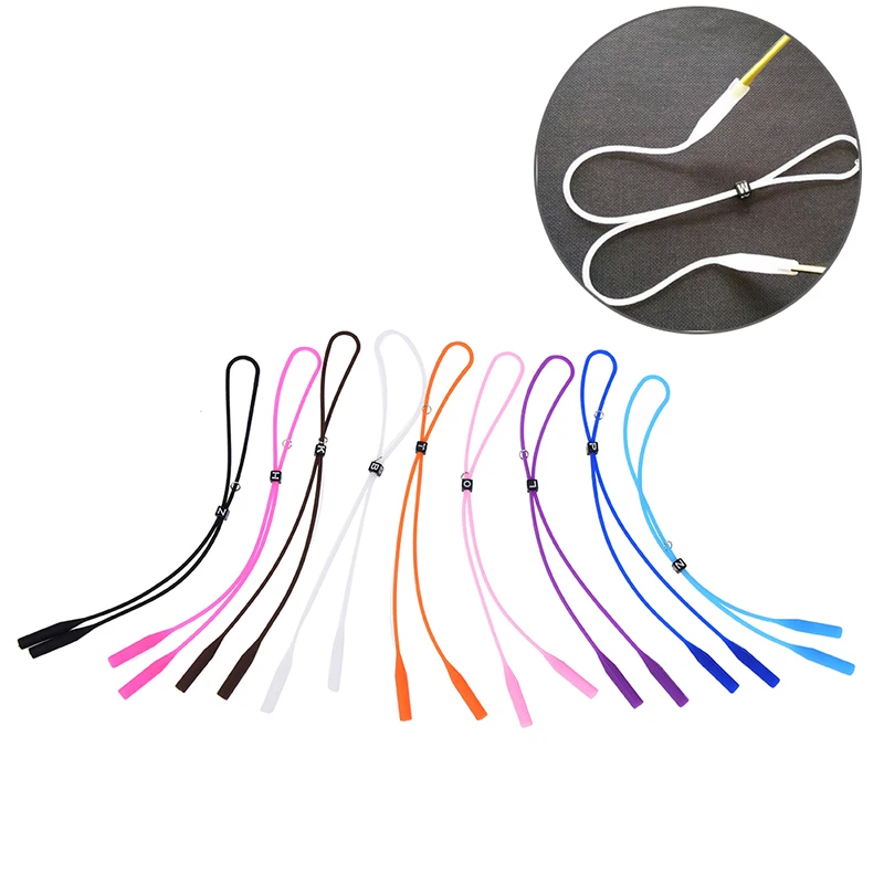 1pcs High Elastic Anti Slip Silicone Sunglasses Glasses Cords Lanyard Eyeglasses Chain Cord Holder String Rope