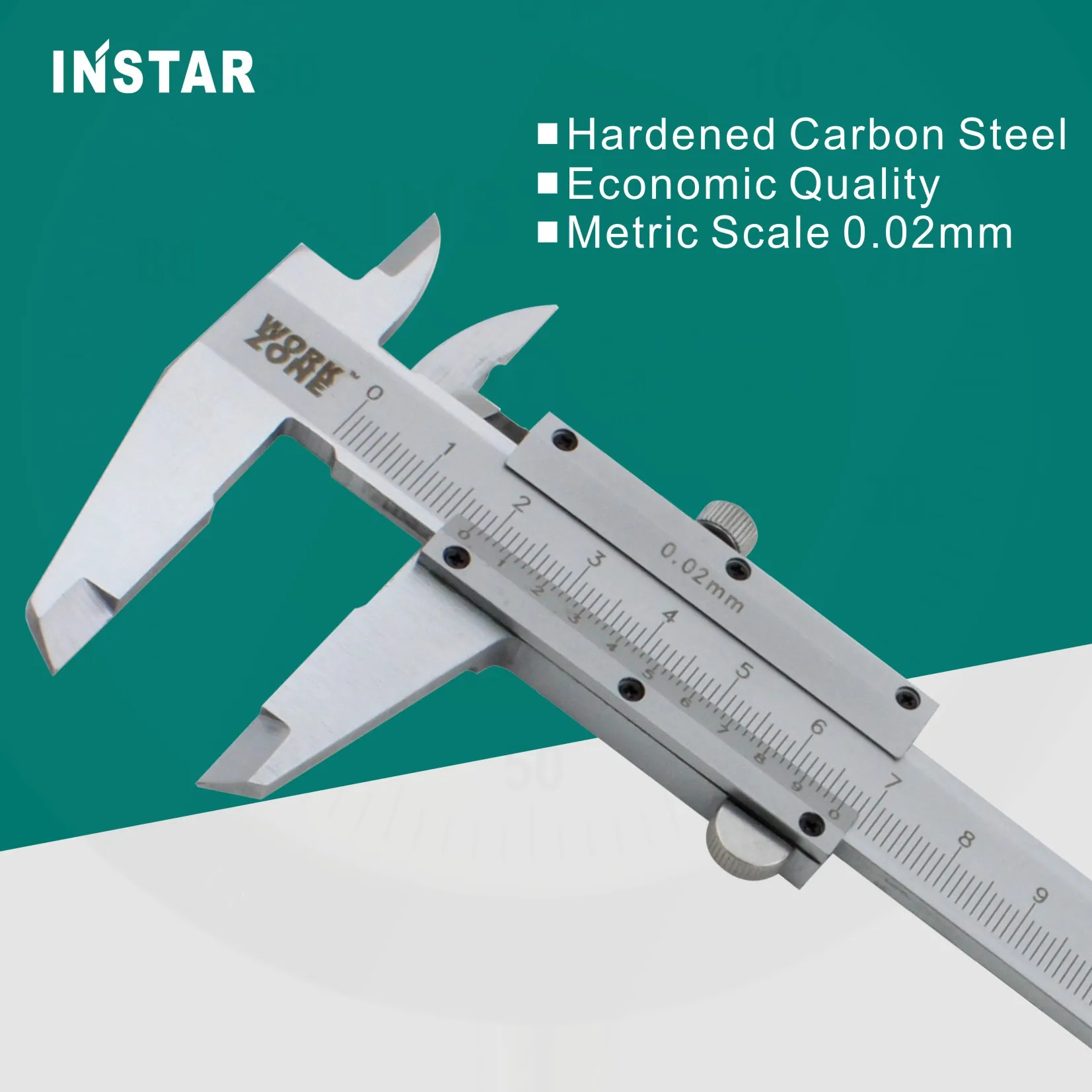 Vernier Caliper Hardened Steel 150mm 200mm x 0.02mm With Fine Adjustment Economic Quality