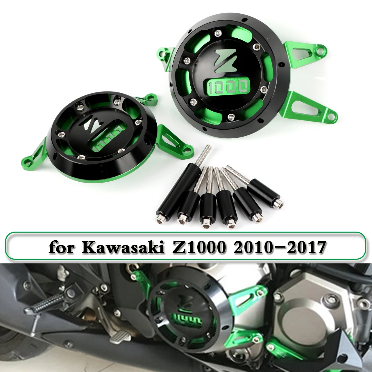 

For KAWASAKI Z1000 2010-2018 Z1000SX 2011-2018 Motorcycle Engine Stator CNC Aluminum Engine Protective Cover Guard Protectors