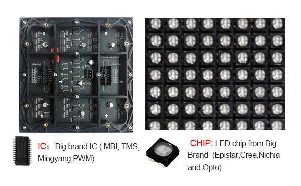 Muen P2.5 Indoor SMD LED Display Module 1 / 32scan 320x160mm 128x64dots  for led screen led wall small piexl