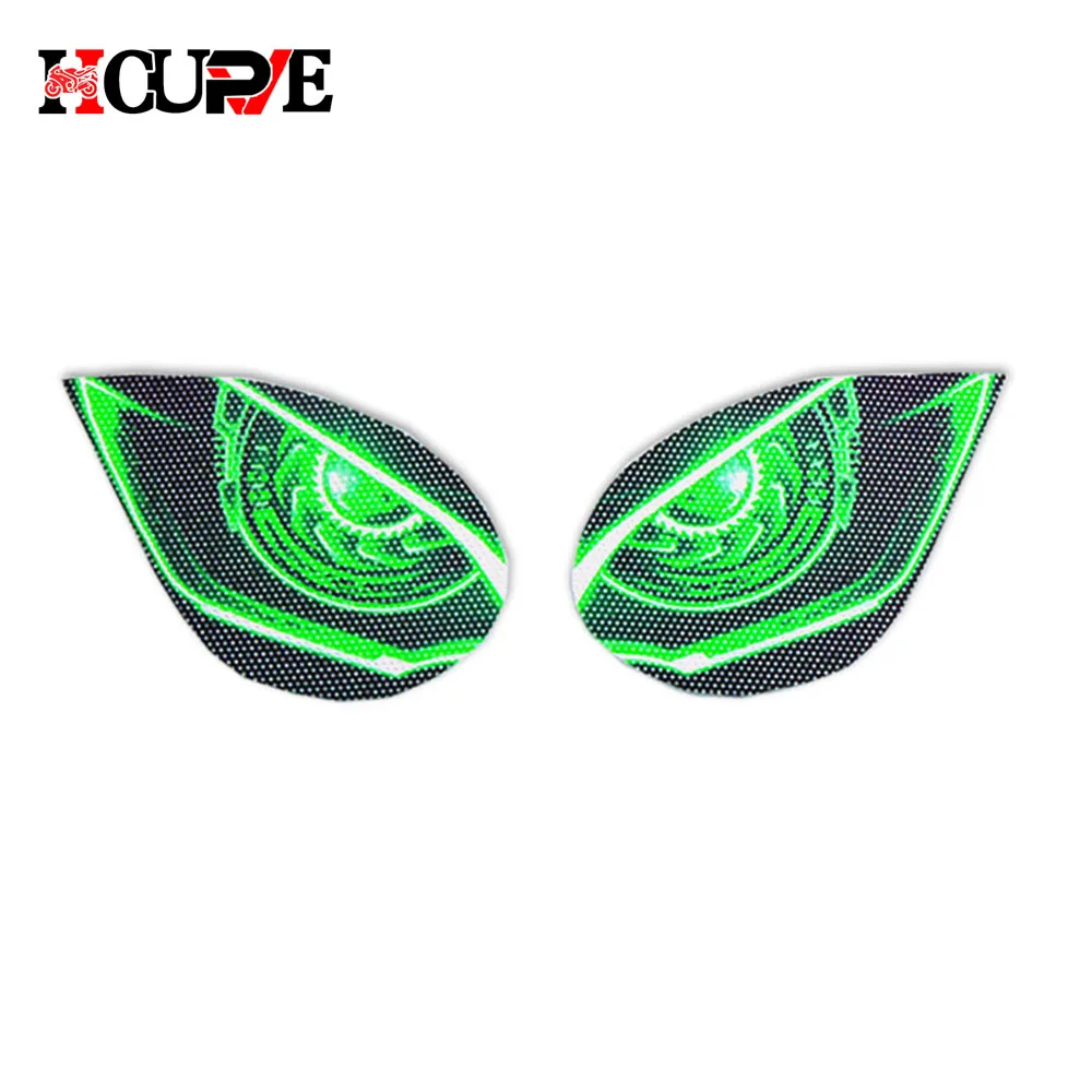 Motorcycle 3D Front Fairing Headlight Stickers Guard Head Light Protection Sticker For ZX-6R ZX6R ZX 6R 2007-2008