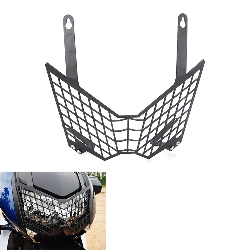 

Motorcycle Headlight Guard Fit For Kawasaki KLR650 2008-2015 KLR 650 Front Light Headlamp Grille Guard Cover Protector