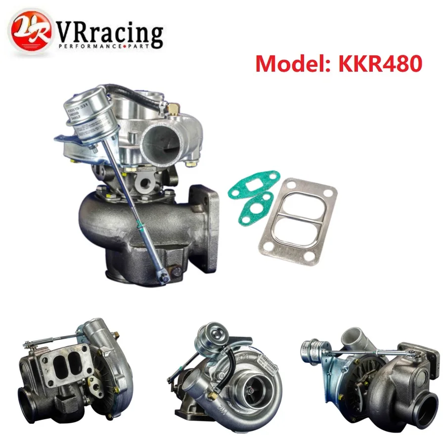 

VR - TURBO KKR480 Turbocharger RB20/RB25/13B,A/R:.50 cold,70 hot.t3 flange t3/t4 bearing housing MAX HP: 450HP VR-TURBO43