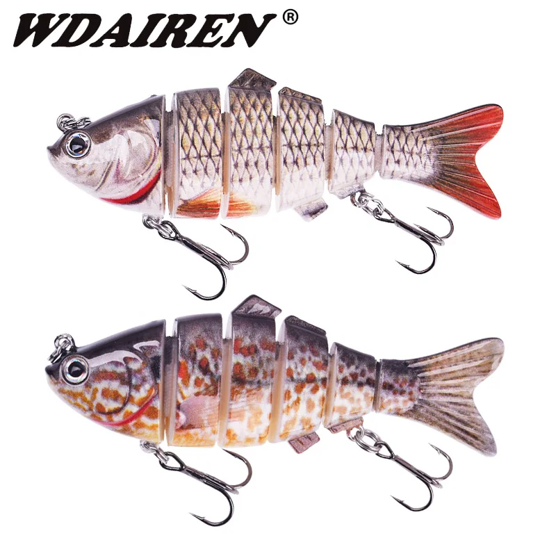 

1Pcs Fishing Wobbler Lifelike 6 Segment Swimbait 9.5cm 20g Crankbait Slow Sinking Lures Isca Artificial Hard Bait Fishing Tackle