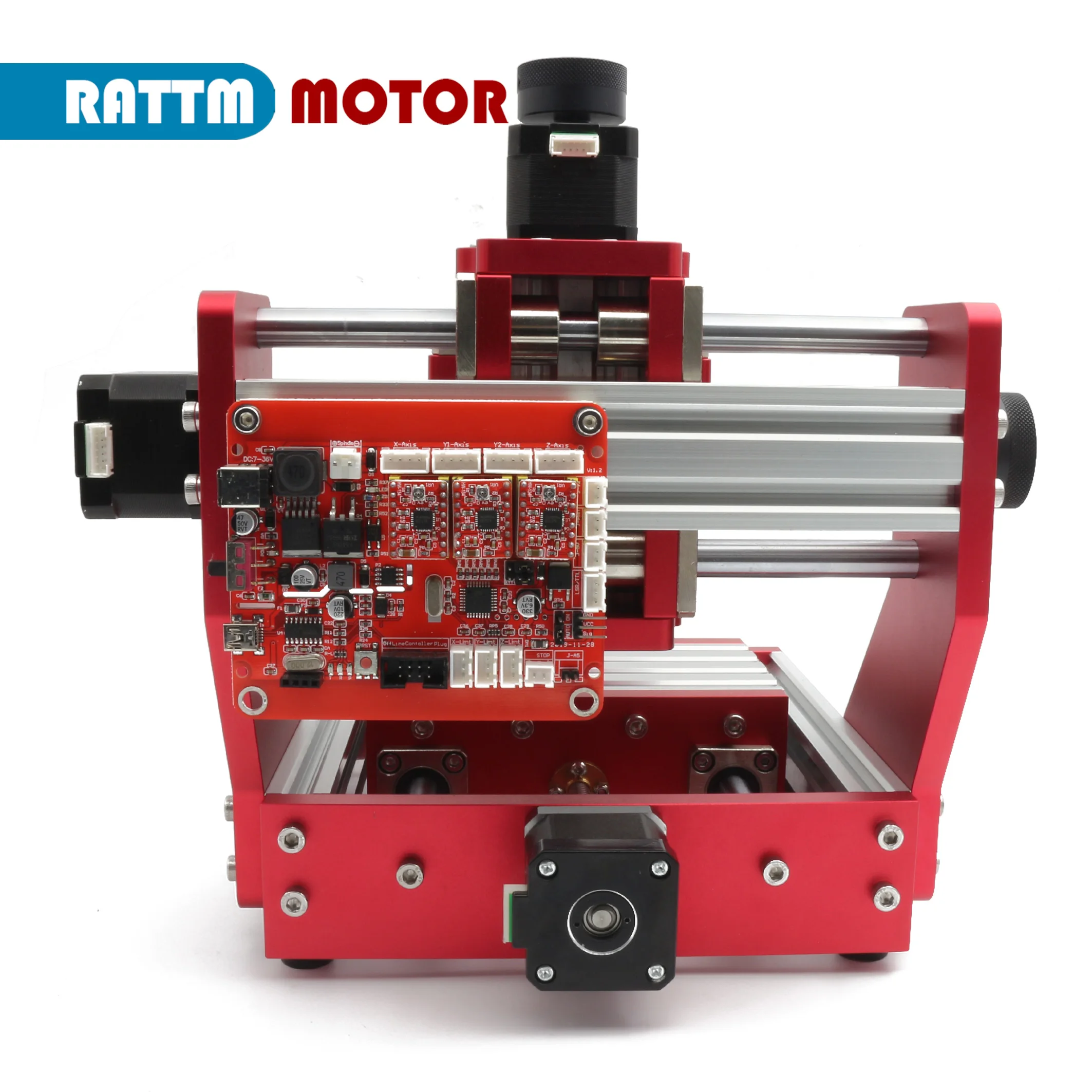 CNC Laser Engraving Router mini machine For Wood 1310 pvc pcb Whole Matal Frame with ER11 collet