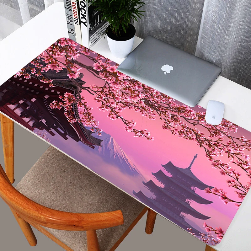 

Mouse Pad Cherry Blossom Flower Design Large Gaming Mouse Pad Game Mousepad Perfect Locking Edge Keyboard Mat