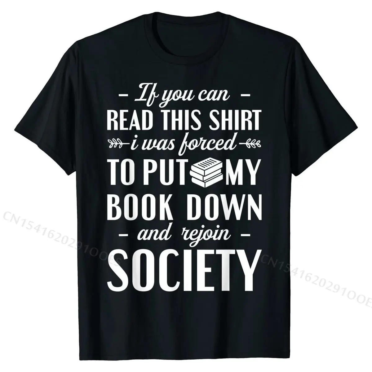 If You Can Read This T shirt Book Lover Funny Reading Gift T-Shirt Rife Birthday T Shirt Cotton Tops & Tees for Men Printed