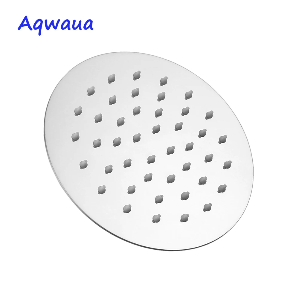 Aqwaua  round Overhead Rainfall Shower Head SUS304 Stainless Steel for Bathroom Showering Experience Bathroom Shower Accessories