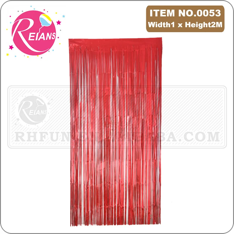 1*2M Rain silk table skirt curtain Christmas decoration birthday party decoration family banquet accessories party decoration