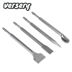 1PC 250mm SDS PLUS Round Shank Shovel Electric Hammer Drill Bit Point Groove Gouge Flat Chisel Break Concrete Brick Wall Rock