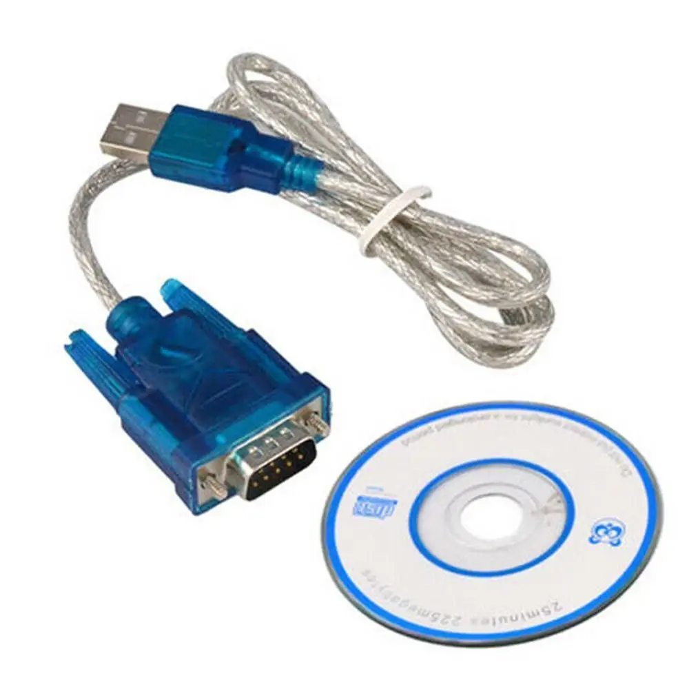 USB 2.0 to Serial RS-232 Printing Cable 9 Pin Adapter Converter Cable Chipset Male COM Port Converter Adapter Cable