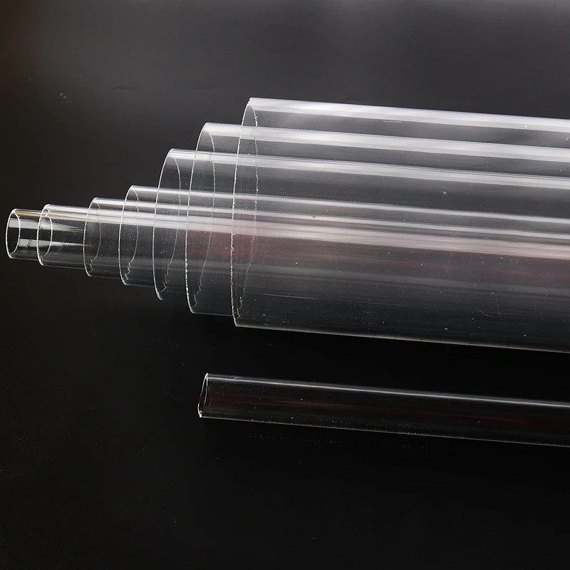 20cm Long 5pcs 16mm-110mm Outer Dia Acrylic Pipe Transparent Fish Tank Aquarium Supplies Plexiglass Tube Garden Water Pipe