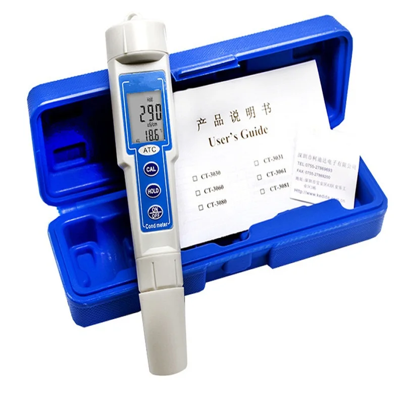 Handheld Pen Style TDS Water Quality Conductivity PH Test Waterproof Meter Water Hardness Tester Tap Portable EC Tester