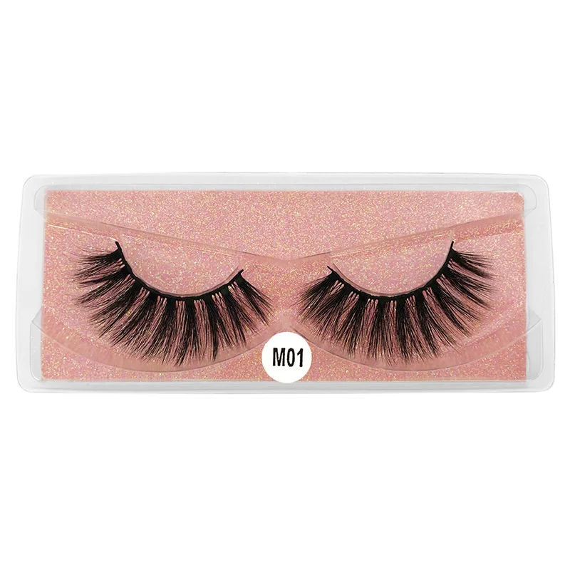 Optique-Extensions de Faux Cils en Vison Naturel, Accessoire de Maquillage pour les Yeux, Réutilisables, Faits à la Main, Lot de 10 Paires, Livraison Directe