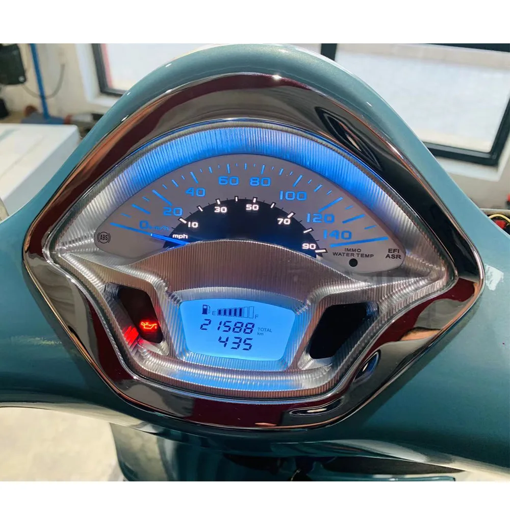 Motorcycle CNC Aluminum Speedometer Protector Frame Cover Instrument Meter Sunshield Bracket for VESPA GTS 250 300 Accessories