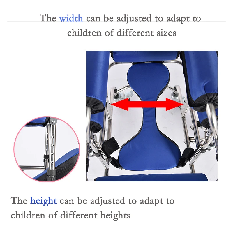 Children 6 Unversal Brake Wheels Walk Support Stand Rehabilitation Equipment Help Disabled Kids Hemiplegia Training Walker Aid