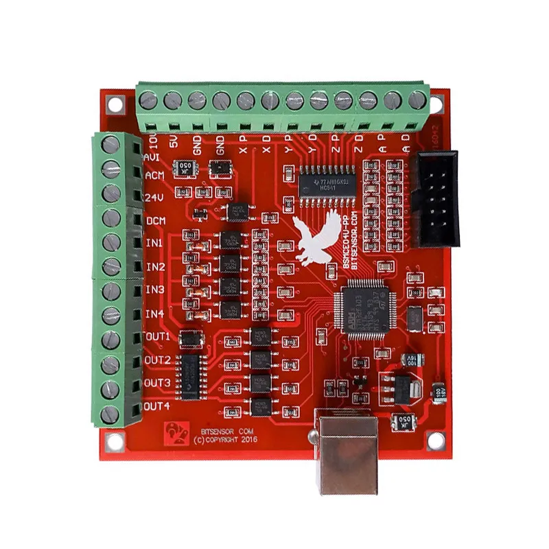 Breakout board  interface driver CNC USB MACH3 100Khz 4 axis interface driver motion controller driver board