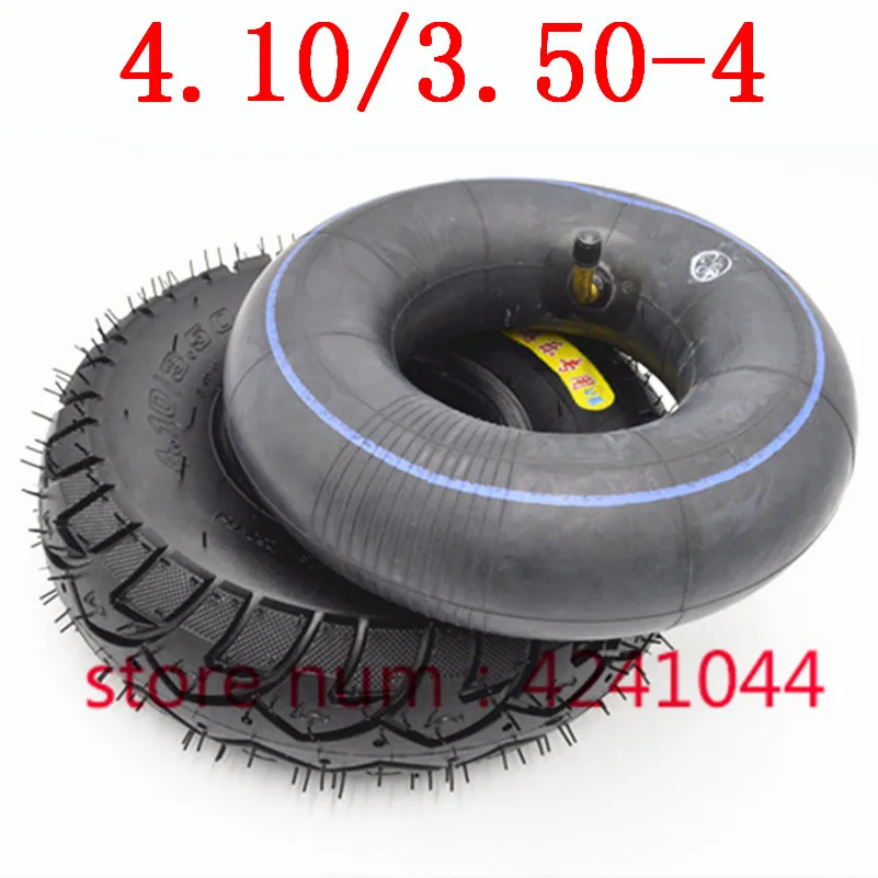 10 Inch 4.10 3.50-4 Tyre 4.10-4 Outer Tires  Inner Tube Fit Electric Tricycle Trolley  Scooter Warehouse Car