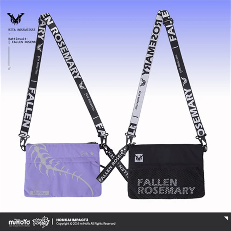 Anime Game Honkai Impact 3 COSPLAY Rita FALLEN ROSEMARY Theme Series Customized Dual-Use Shoulder Bag Couple Shoulder Bag