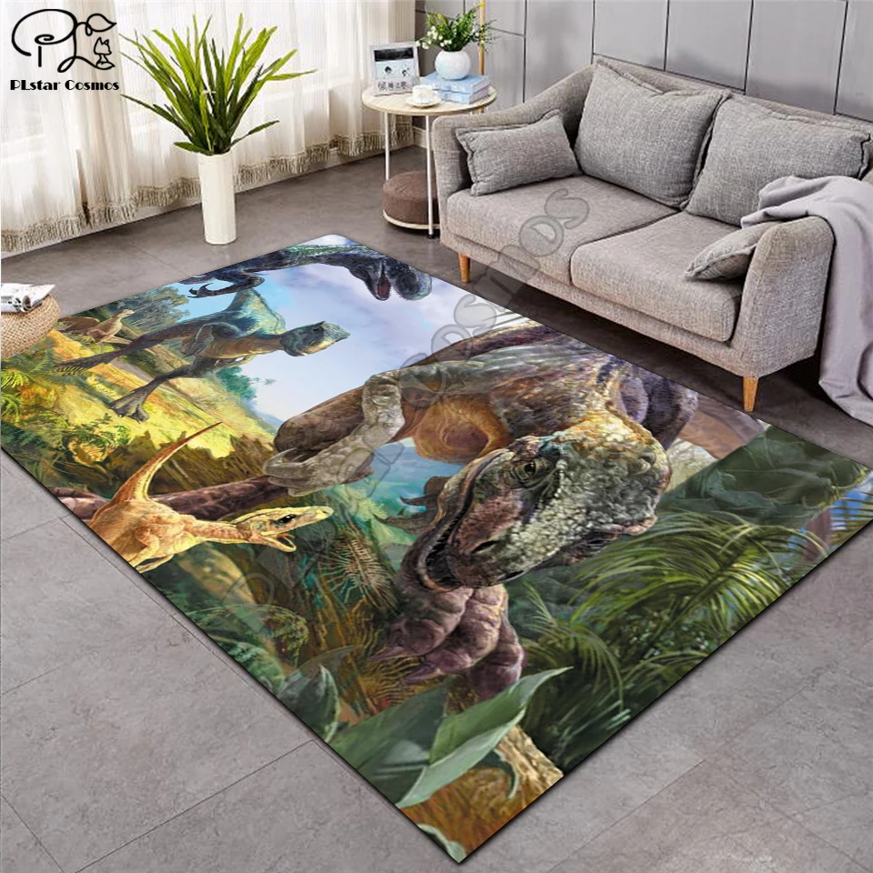 Nordic 3D Dinosaur carpet kids living room sofa bedroom play mat cartoon parlor large carpets hallway door mat customized 003