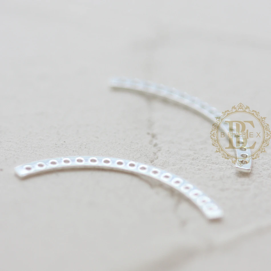 DIY Supply-Solid Raw Brass Finding Multiple Hole Link - 30x2mm (4636C)