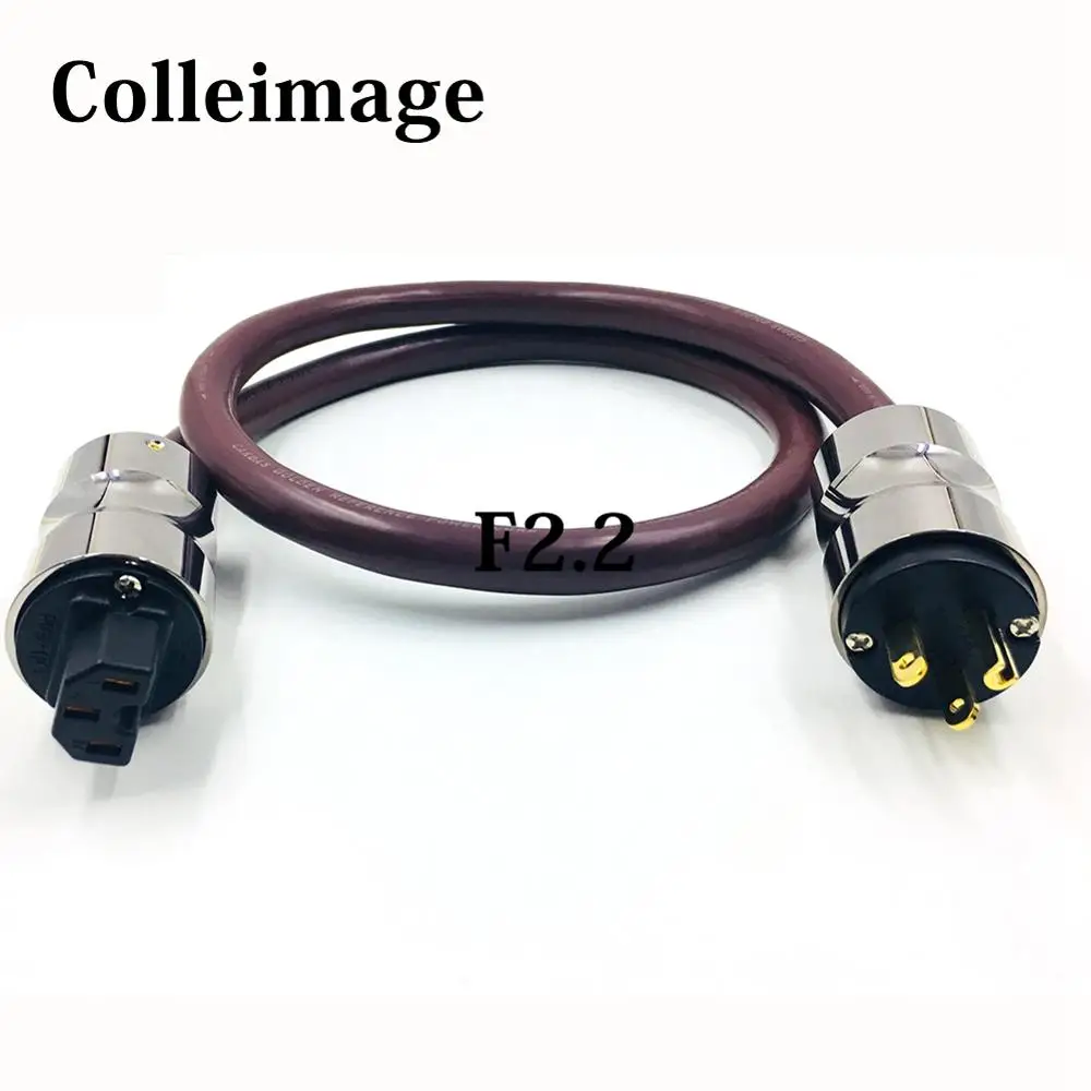 Colleimage HIFI Audio AC Power Cable Supper Multi Conductor With Krell US/EU Socket Amplifier Player AC Power Wire Cord Cable