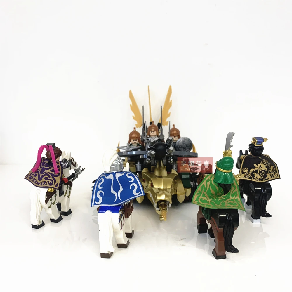 Building Blocks Medieval Knights Three Kingdoms Soldiers Military Asgard Dwarfs Strong Orc Bricks Educational Toys For Children