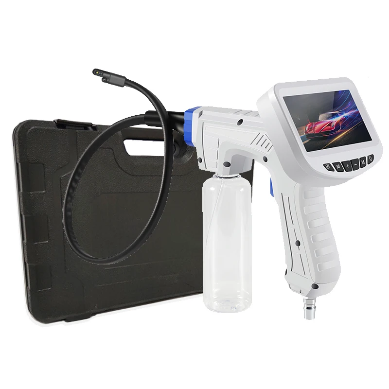 

4.3inch Air Conditioner Cleaning Endoscope Side-View Spray Gun CMOS Borescope Handheld Inspection Otoscope Digital Microscope