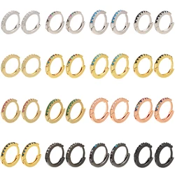 ZHUKOU 3 pairs high quality 13x14mm crystal earrings for women summer jewelry accessories fashion Gold color earrings model:VE82